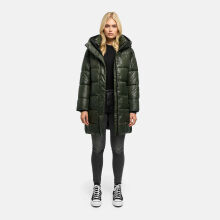 Marikoo Yumee Damen Steppmantel Dark Olive Gr&ouml;&szlig;e XL - Gr.42