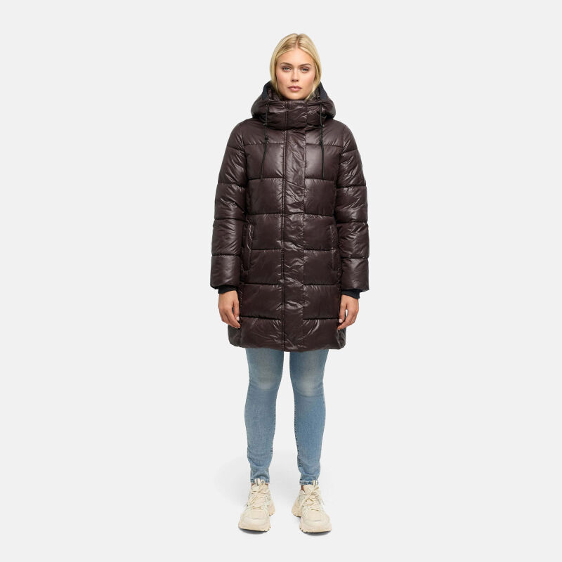 Marikoo Yumee Damen Steppmantel Choco Gr&ouml;&szlig;e XL - Gr.42