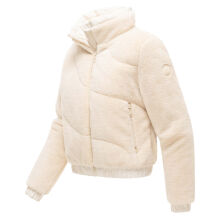 Marikoo Yuvaa Damen Teddy Winterjacke Cream Gr&ouml;&szlig;e S - Gr.36