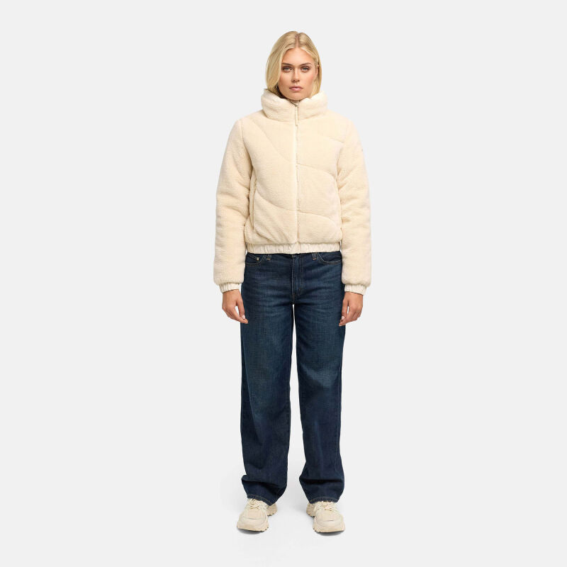 Marikoo Yuvaa Damen Teddy Winterjacke Cream Gr&ouml;&szlig;e L - Gr.40