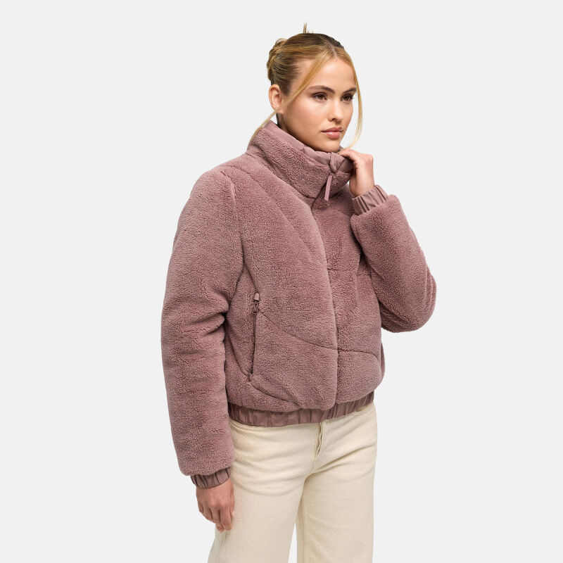 Marikoo Yuvaa Damen Teddy Winterjacke Mauve Gr&ouml;&szlig;e L - Gr.40