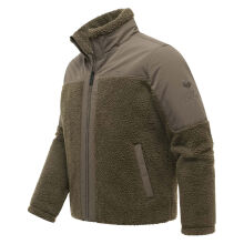 Stone Harbour Riveen Herren Sherpa-Fleece Jacke Khaki Gr&ouml;&szlig;e M - Gr.M
