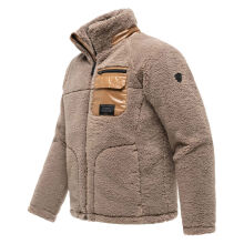 Stone Harbour Sorees Herren Sherpa-Fleece Jacke Dark Taupe Gr&ouml;&szlig;e S - Gr.S